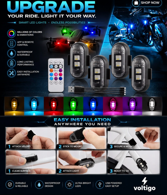 RGB LED Ambient Lighting Kit for Car